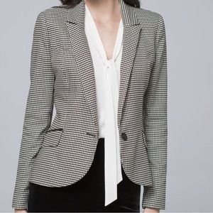 White House Black Market houndstooth blazer sz4